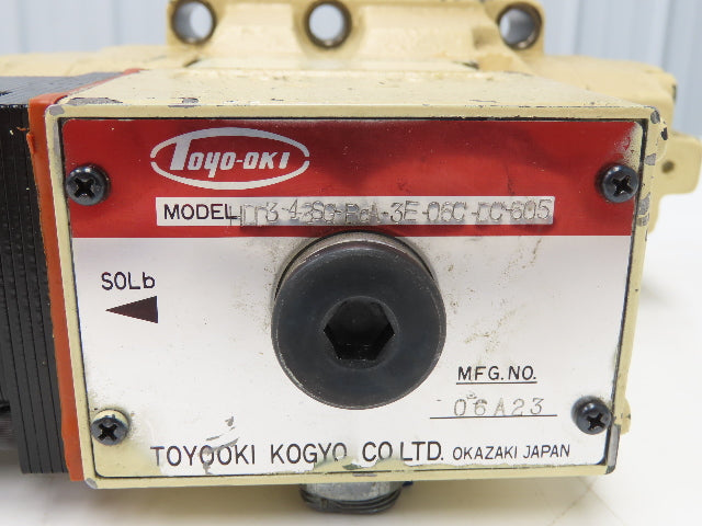 Toyo-oki HDD3-42SG-BcA-3E-06C-605 Directional Valve HD3-42SG-BcA-03B-DC-605  24V
