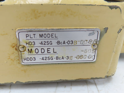 Toyo-oki HDD3-42SG-BcA-3E-06C-605 Directional Valve HD3-42SG-BcA-03B-DC-605  24V