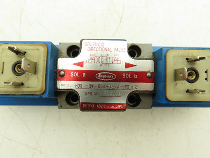 Toyo-oki HD3-3W-BGA-025A-WDD2 Hydraulic Directional Solenoid Valve 24VDC