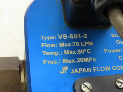 Japan Flow Controls VS-601-2 Hydraulic Flow Meter 70 LPM G3/4"