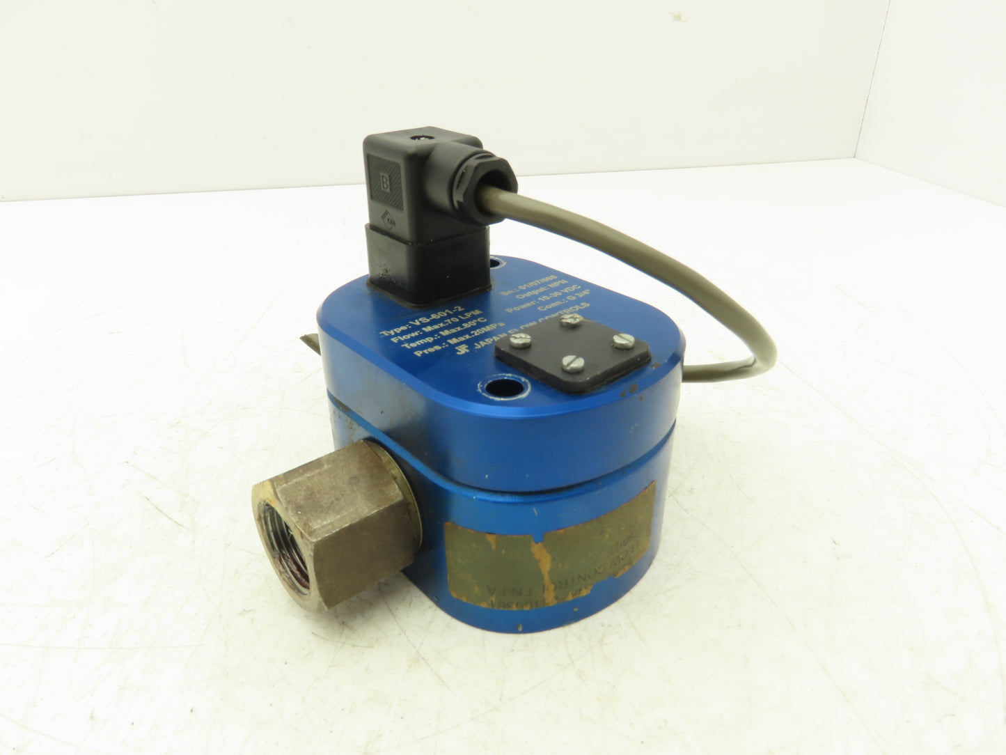 Japan Flow Controls VS-601-2 Hydraulic Flow Meter 70 LPM G3/4"