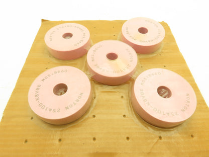 Norton 25A100-K8VBE Alundum Grinding Wheel 3.75" x 1" x 7/8" 8660RPM Lot of 5