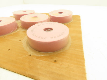 Norton 25A100-K8VBE Alundum Grinding Wheel 3.75" x 1" x 7/8" 8660RPM Lot of 5