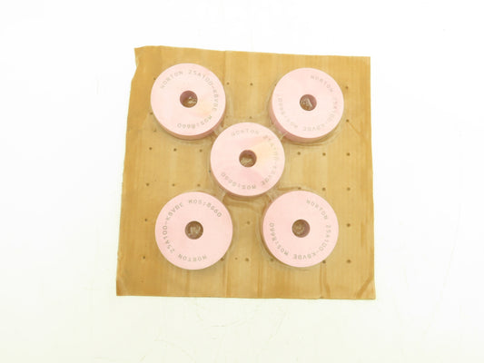 Norton 25A100-K8VBE Alundum Grinding Wheel 3.75" x 1" x 7/8" 8660RPM Lot of 5