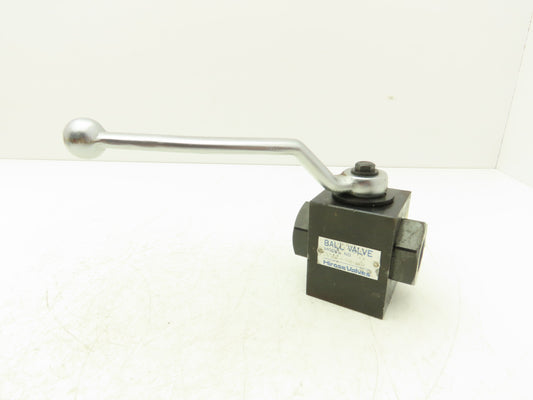 Hirose F-HBV-Y-T06-1832 3-Way Ball Valve 3/4"npt High Pressure