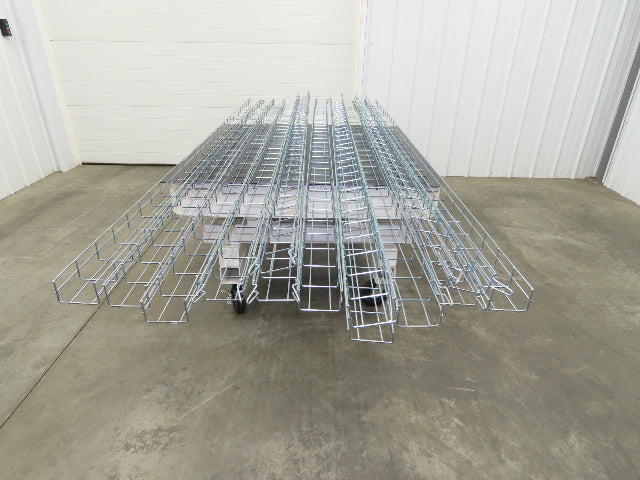Husky WBS22-4-3M-EZ Cable Tray 2"x8"x8' Easy Connect Wire Basket Lot of 13