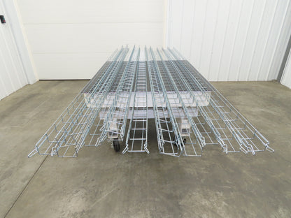 Husky WBS22-4-3M-EZ Cable Tray 2"x8"x8' Easy Connect Wire Basket Lot of 13