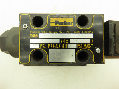 Parker D1VW20HNJWF-75 Hydraulic Directional Solenoid Valve D61VWB4NJWF-75 24VDC