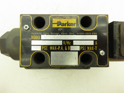Parker D1VW20HNJWF-75 Hydraulic Directional Solenoid Valve D61VWB4NJWF-75 24VDC