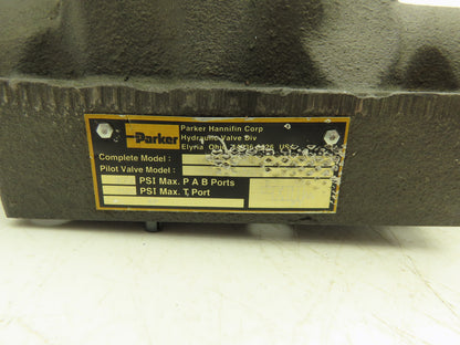 Parker D1VW20HNJWF-75 Hydraulic Directional Solenoid Valve D61VWB4NJWF-75 24VDC