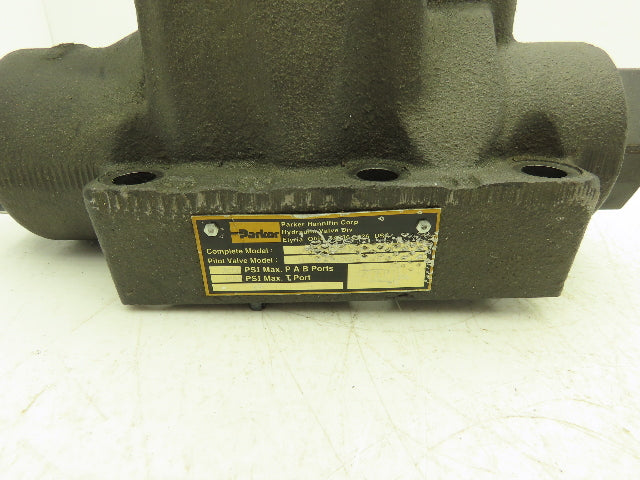 Parker D1VW20HNJWF-75 Hydraulic Directional Solenoid Valve D61VWB4NJWF-75 24VDC