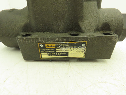 Parker D1VW20HNJWF-75 Hydraulic Directional Solenoid Valve D61VWB4NJWF-75 24VDC