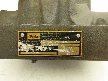 Parker D1VW20HNJWF-75 Hydraulic Directional Solenoid Valve D61VWB4NJWF-75 24VDC