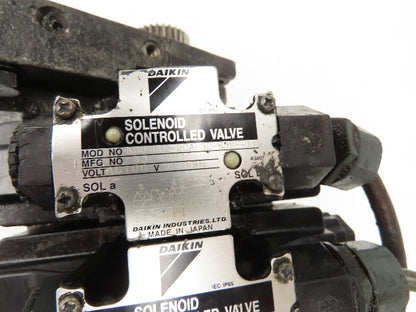 Daikin EDM 116A-3R3-1-30-595 Hydraulic Motor w/Solenoid Valve Control 110V