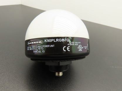 Banner K90PLRGB7Q LED RGB Indicator 7-Color K90 Pro Series 12-30VDC 5-Pin M12