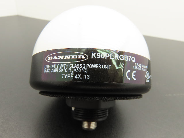 Banner K90PLRGB7Q LED RGB Indicator 7-Color K90 Pro Series 12-30VDC 5-Pin M12