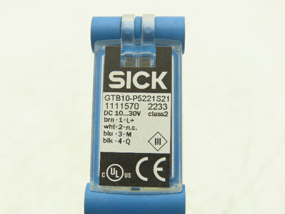 Sick GTB10-P5221S21 Photoelectric Proximity Sensor 20-1200mm Sensing Range