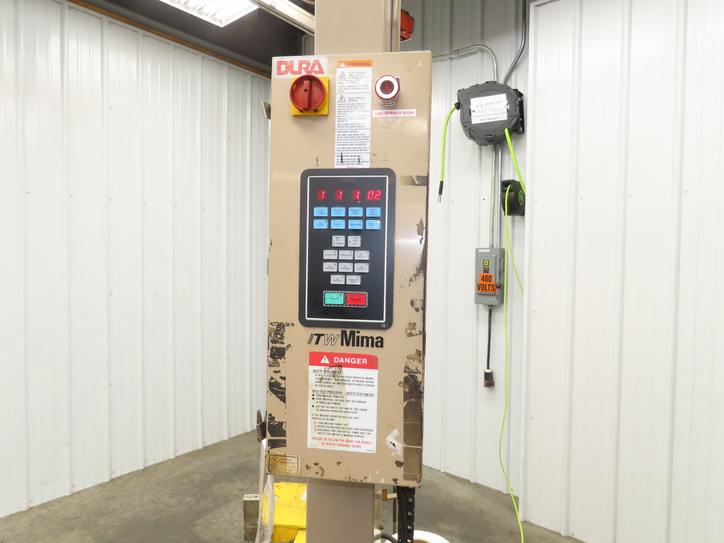 ITW Mima LP-5 Low Profile Pallet Stretch Wrapper 60" Turntable 120V Shrink