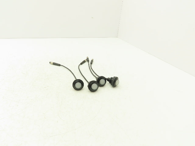 Banner S22LBXXP-812049 Core Panel Mount Indicator Light Blue LED 22mm Lot Of 4