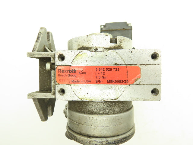 Rexroth 3 842 520 723 Gearmotor 12:1 Ratio .09kw 230V 3PH w/Bosch Swivel Pulley