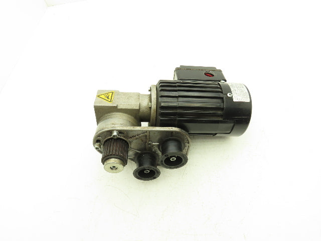Rexroth 3 842 520 723 Gearmotor 12:1 Ratio .09kw 230V 3PH w/Bosch Swivel Pulley
