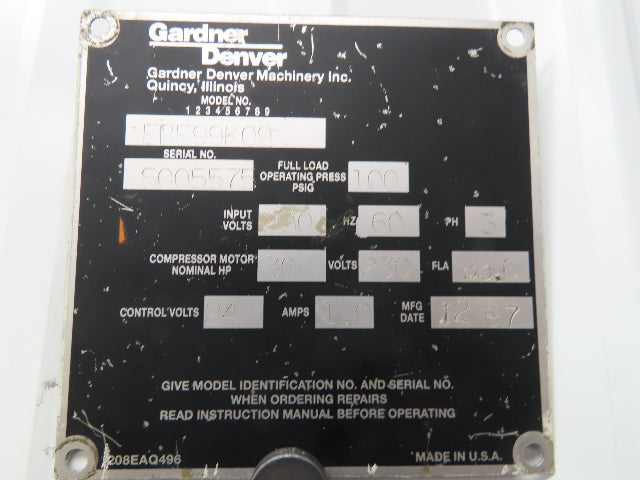 Toshiba B0304VLF1USW Rotary Compressor AC Motor 30Hp 1770rpm 230/460V 3PH 286T