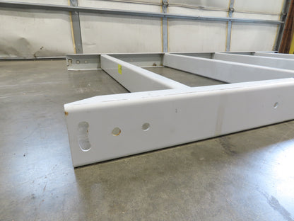 Hytrol HPS 43"W Conveyor Leg 78" Top Section Extension No Brackets WHITE