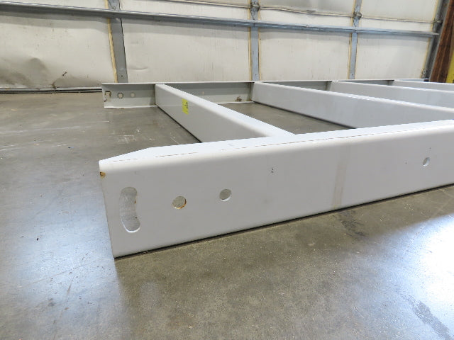 Hytrol HPS 43"W Conveyor Leg 78" Top Section Extension No Brackets WHITE