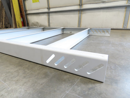 Hytrol HPS 43"W Conveyor Leg 78" Top Section Extension No Brackets WHITE