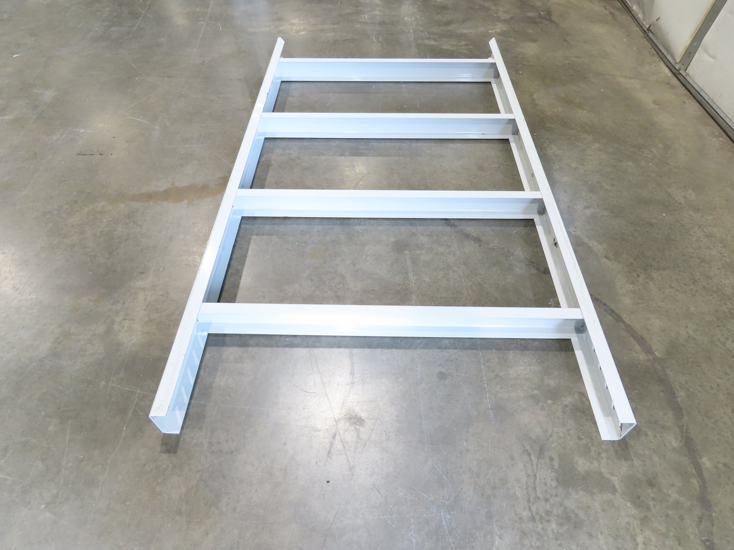 Hytrol HPS 43"W Conveyor Leg 78" Top Section Extension No Brackets WHITE