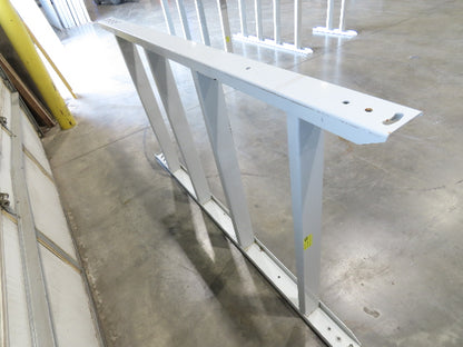 Hytrol HPS 43"W Conveyor Leg 78" Top Section Extension No Brackets WHITE