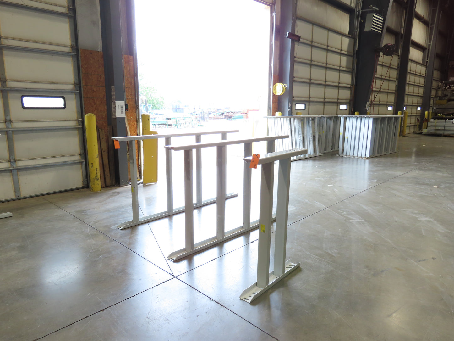 Hytrol HPS 43"W Conveyor Leg 78" Top Section Extension No Brackets WHITE