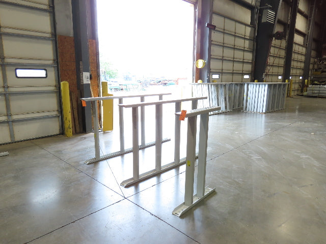 Hytrol HPS 43"W Conveyor Leg 78" Top Section Extension No Brackets WHITE