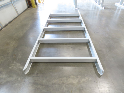 Hytrol HPS 43"W Conveyor Leg 102" Top Section Extension No Brackets WHITE