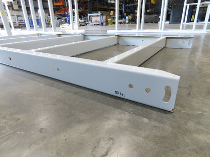 Hytrol HPS 43"W Conveyor Leg 102" Top Section Extension No Brackets WHITE