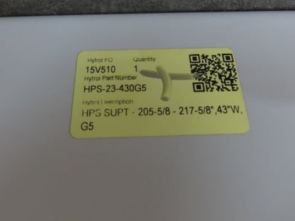 Hytrol HPS 43"W Conveyor Leg 102" Top Section Extension No Brackets WHITE