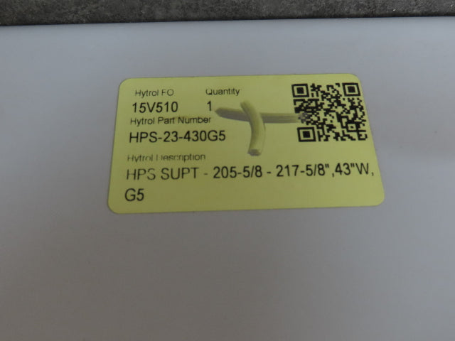 Hytrol HPS 43"W Conveyor Leg 102" Top Section Extension No Brackets WHITE