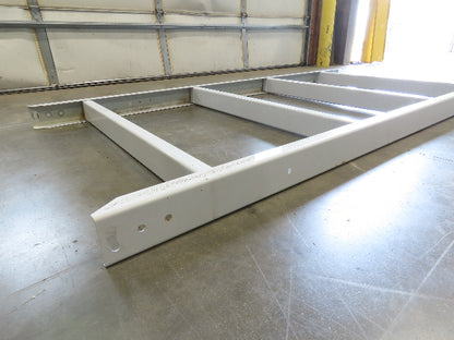 Hytrol HPS 43"W Conveyor Leg 90" Top Section Extension No Brackets WHITE