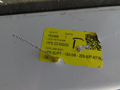 Hytrol HPS 43"W Conveyor Leg 90" Top Section Extension No Brackets WHITE