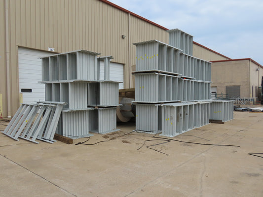 Hytrol HPS 43"W Conveyor Leg 90" Top Section Extension No Brackets WHITE