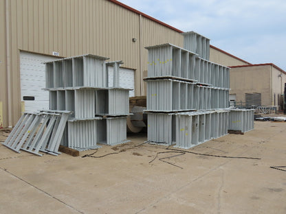 Hytrol HPS 43"W Conveyor Leg 90" Top Section Extension No Brackets WHITE