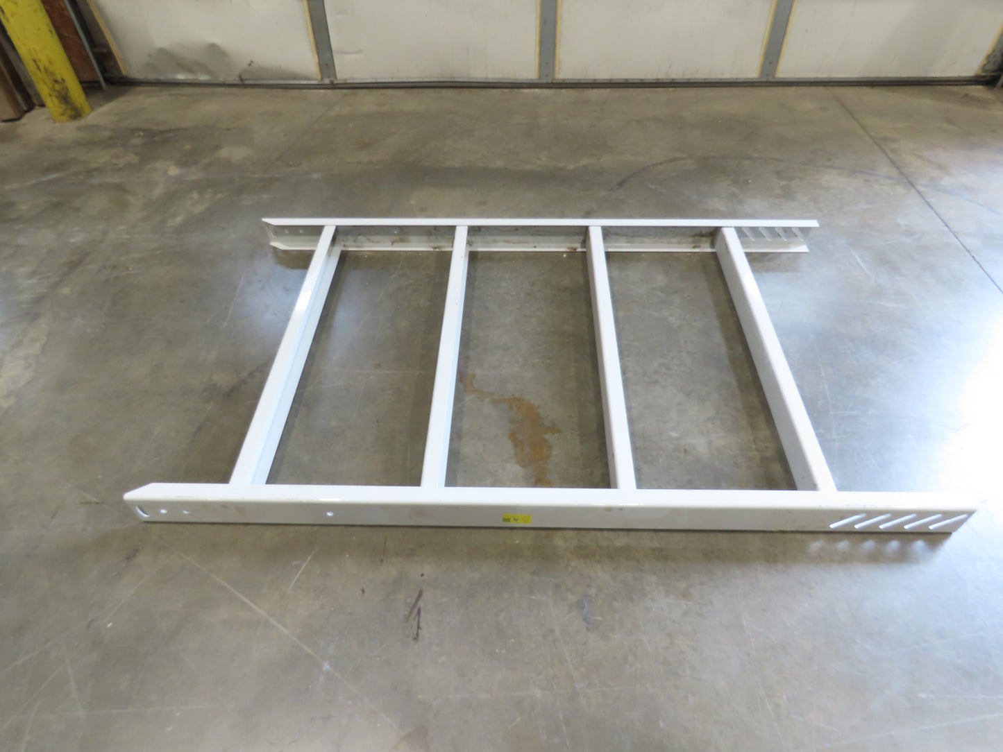 Hytrol HPS 43"W Conveyor Leg 72" Top Section Extension No Brackets WHITE