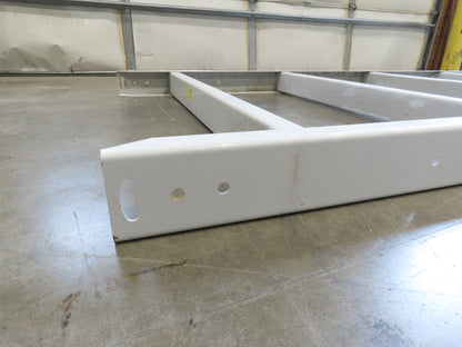 Hytrol HPS 43"W Conveyor Leg 84" Top Section Extension No Brackets WHITE