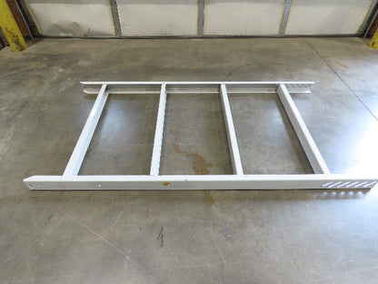 Hytrol HPS 43"W Conveyor Leg 84" Top Section Extension No Brackets WHITE