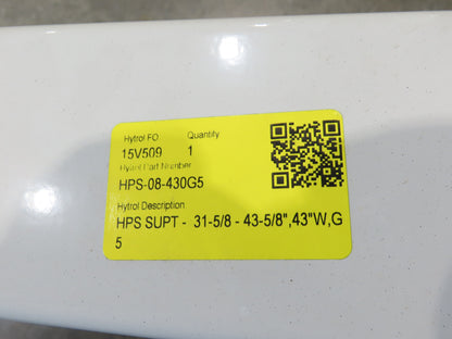 Hytrol HPS-08 43"W Conveyor Leg 30" Top Section Extension No Brackets WHITE