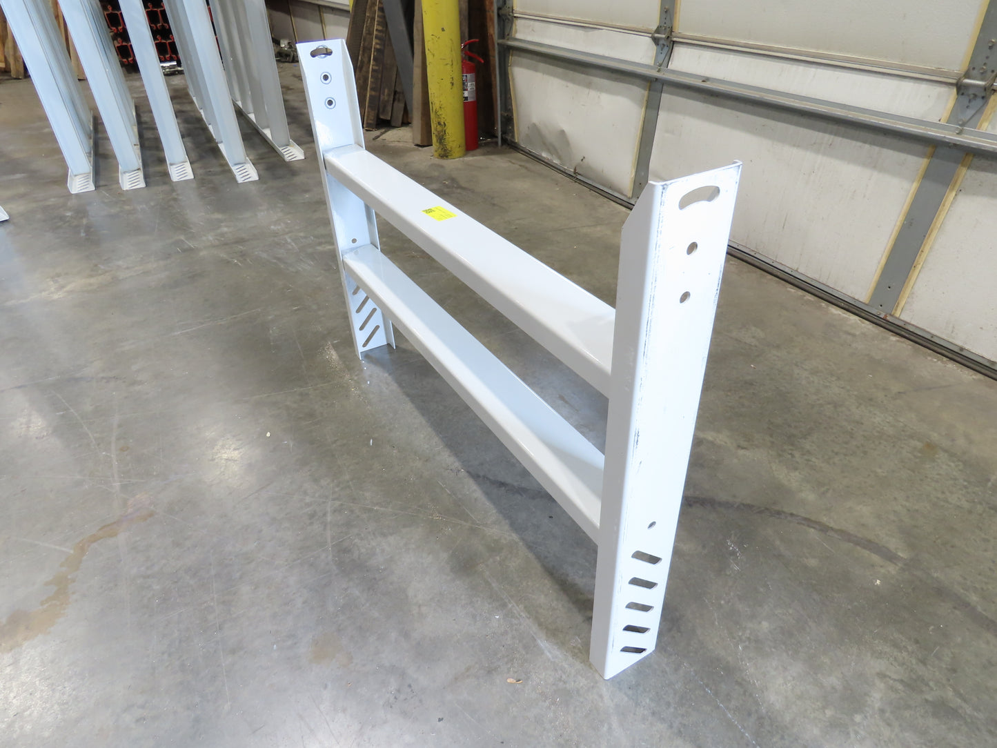 Hytrol HPS-08 43"W Conveyor Leg 30" Top Section Extension No Brackets WHITE