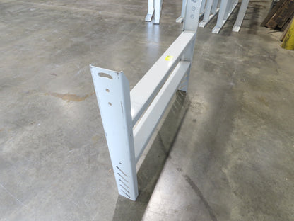 Hytrol HPS-08 43"W Conveyor Leg 30" Top Section Extension No Brackets WHITE