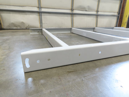 Hytrol HPS 49"W Conveyor Leg 96" Top Section Extension No Brackets WHITE