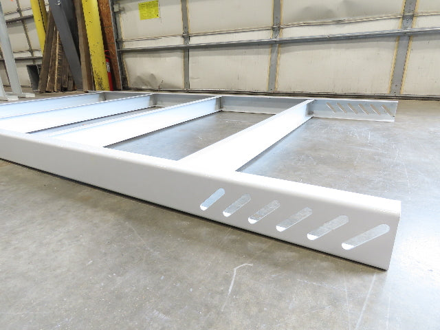 Hytrol HPS 49"W Conveyor Leg 96" Top Section Extension No Brackets WHITE