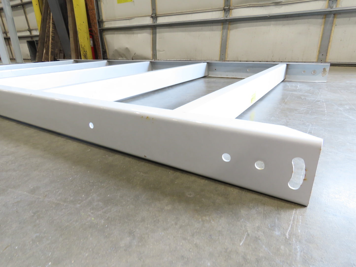 Hytrol HPS 49"W Conveyor Leg 102" Top Section Extension No Brackets WHITE